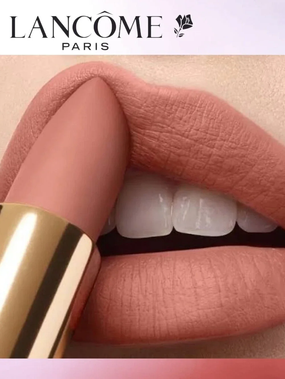 Lancome Soft Matte Lipstick in Love Whispers - Rosewood Nude - NEW